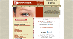 Desktop Screenshot of bostondermcosmeticsurgery.com
